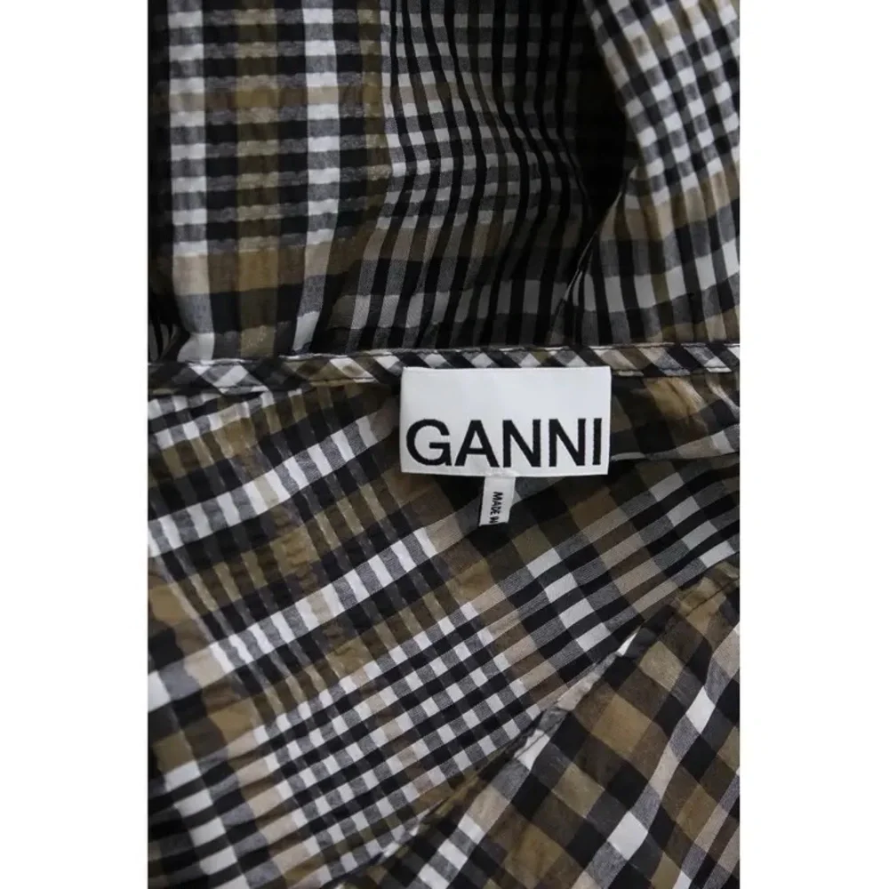 Ganni Seersucker Check Dress in Kalamata - Picture 4 of 8
